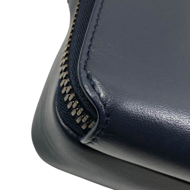 ディオールオム DIOR HOMME ロゴ ショルダーバッグ ネイビー レザー