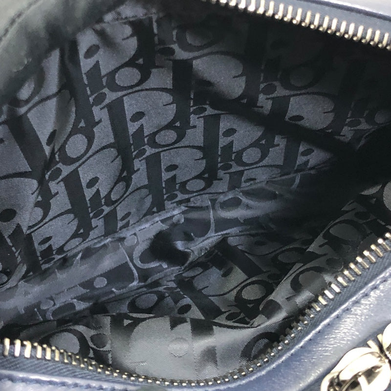 ディオールオム DIOR HOMME ロゴ ショルダーバッグ ネイビー レザー