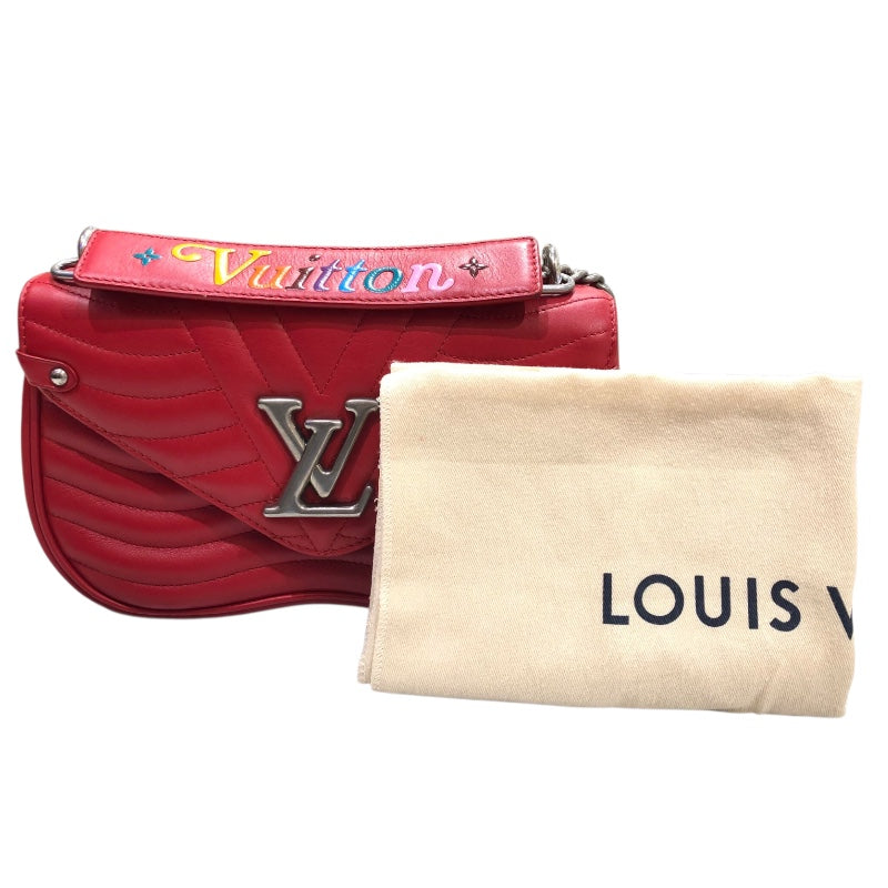 ルイ・ヴィトン LOUIS VUITTON ニューウェーブMM M51943 レッド カーフ