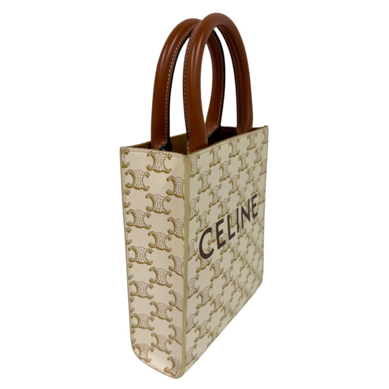 セリーヌ  ハンドバッグ ホワイト  CELINE トリオンフ ミニパーティカルカバ セリーヌ CELINE ミニバーティカルカバ 194372 ホワイト トリオンフ