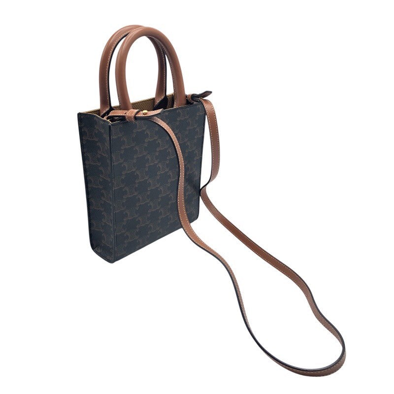 セリーヌ CELINE ミニ バーティカルカバ 194372 トリオンフキャンバス 
