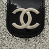 シャネル CHANEL ココマークカメラバッグ 24番台 シルバー・ブラック パテントレザー レディース ショルダーバッグ