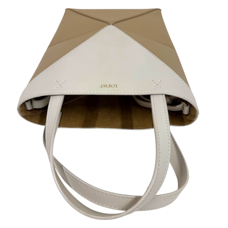 ロエベ LOEWE パズルフォルドトートミニ アイボリー カーフ レディース ショルダーバッグ ロエベ LOEWE パズルフォルドトートミニ アイボリー カーフ レディース