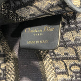 クリスチャン・ディオール Christian Dior ブックトートミニ S5475ZRIW ネイビー・ホワイト オブリーグジャガード レディース ハンドバッグ