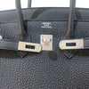 エルメス HERMES バーキン25 K刻 ブラック SV金具 トゴ レディース ハンドバッグ