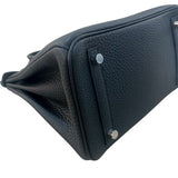 エルメス HERMES バーキン25 K刻 ブラック SV金具 トゴ レディース ハンドバッグ