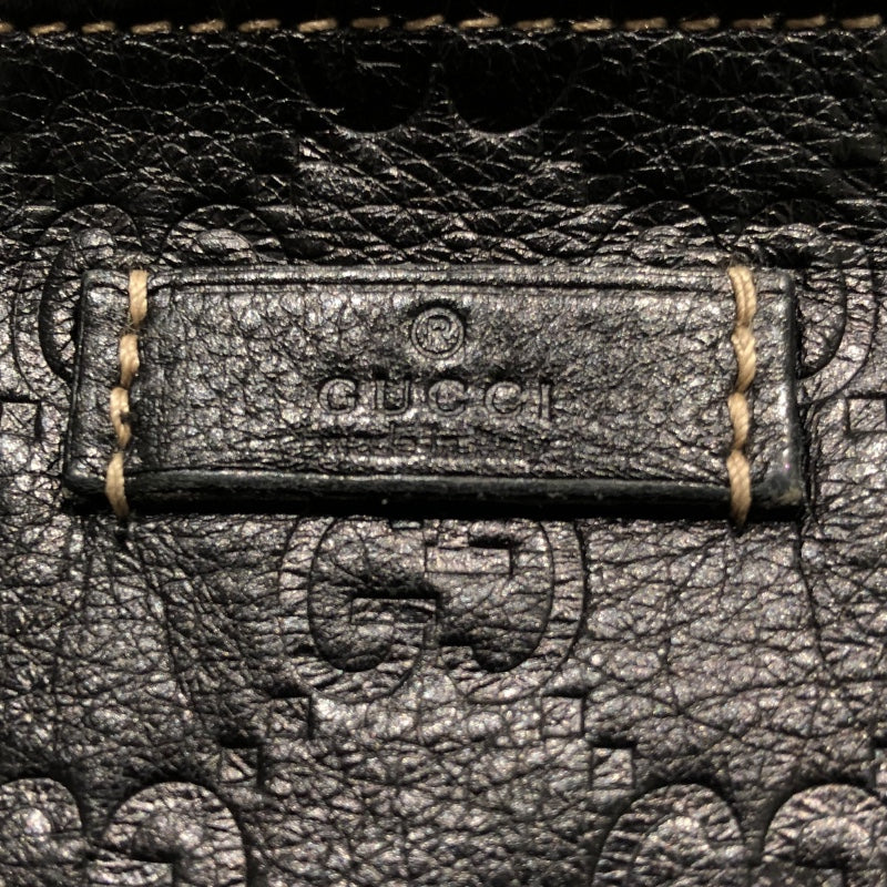 グッチ GUCCI グッチシマショルダー 201446 ブラック レザー ユニ