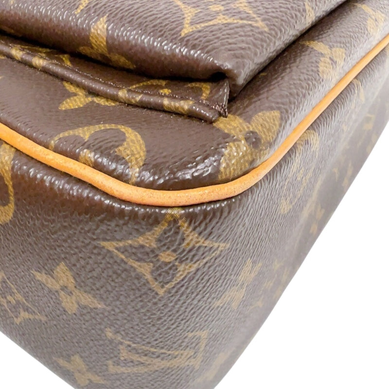 LouisVuitton ヴィバシテGM ルイヴィトン バッグ ヴィバシテGM モノグラム ショルダーバッグ PVC レザー ブラウン ルイ