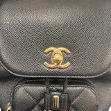 シャネル CHANEL マトラッセ バッグパック AS3530 ブラック/ゴールド金具 キャビア レディース リュック・デイパック