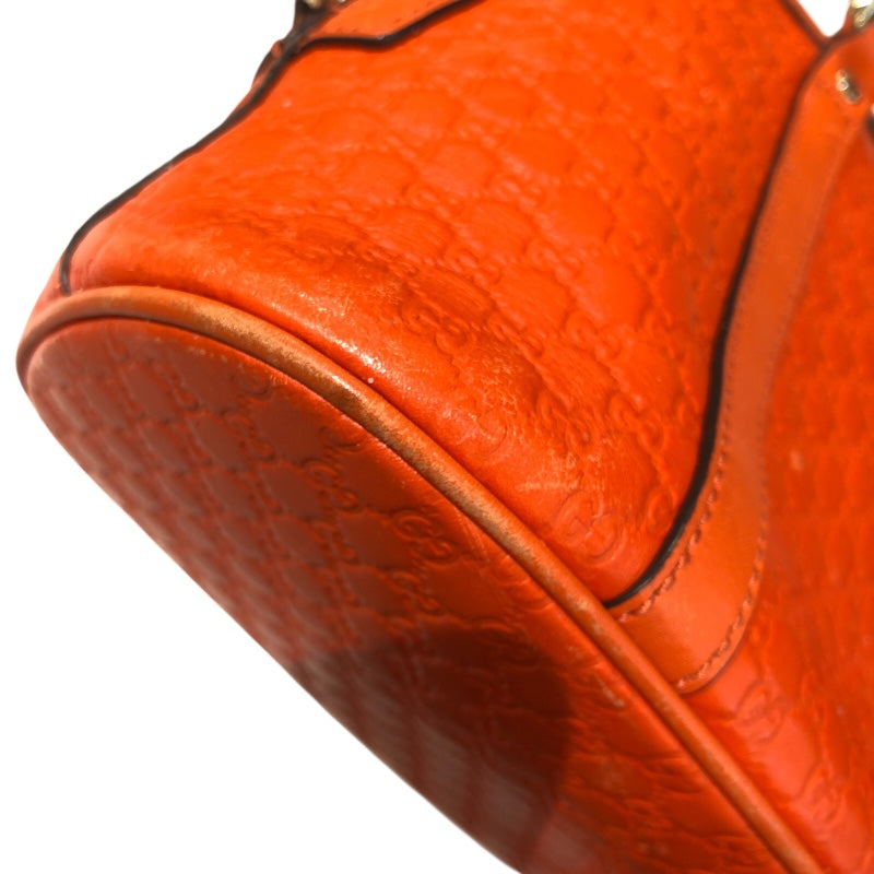 グッチ GUCCI グッチシマハンドバッグ 449654 オレンジ レザー  