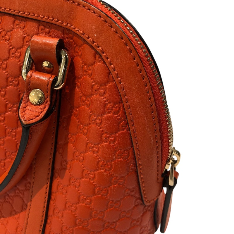 グッチ GUCCI グッチシマハンドバッグ 449654 オレンジ レザー  