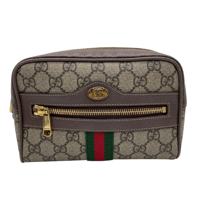 ＨＫＹＫＭ GUCCI オフィディア ベルトバッグ ウエストバッグ オフィディア〕ラージ ベルトバッグ ・ベージュ＆ダークブラウン