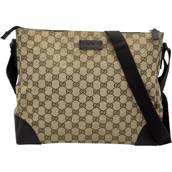 グッチ GUCCI GGキャンバスショルダーバッグ 110054 ブラウン GG