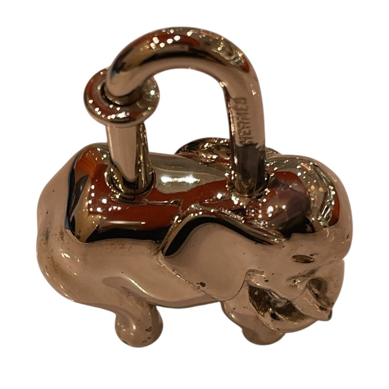 エルメス HERMES エレファント カデナ シルバー メタル ユニセックス