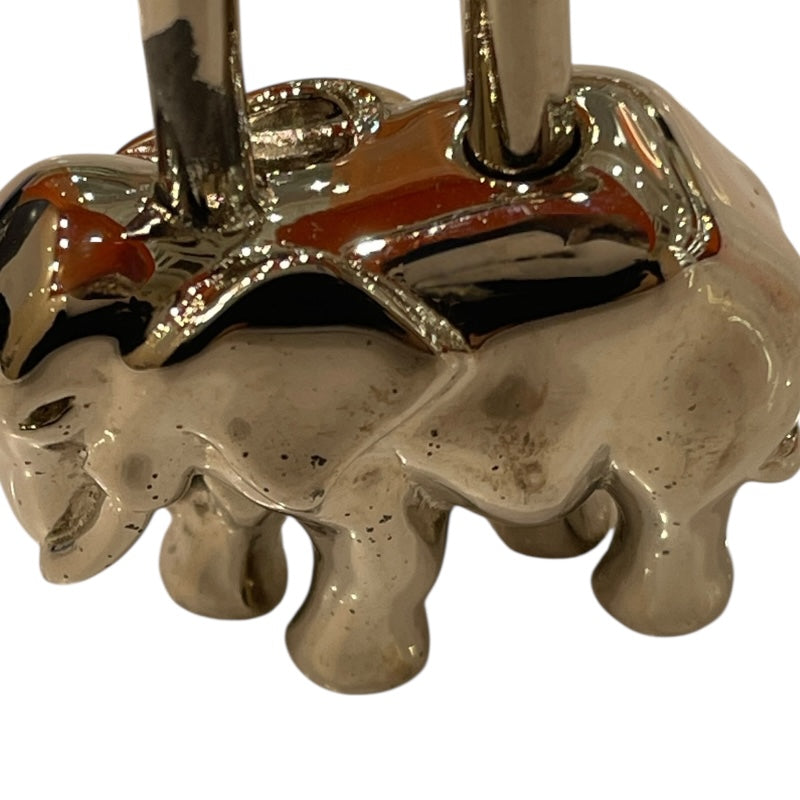 エルメス HERMES エレファント カデナ シルバー メタル ユニセックス