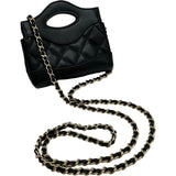 シャネル CHANEL CHANEL31 チェーンクラッチ AP3875 ブラック ゴールド金具 シャイニーラムスキン レディース ショルダーバッグ
