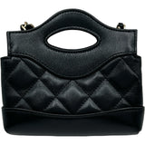 シャネル CHANEL CHANEL31 チェーンクラッチ AP3875 ブラック ゴールド金具 シャイニーラムスキン レディース ショルダーバッグ