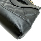 シャネル CHANEL CHANEL31 チェーンクラッチ AP3875 ブラック ゴールド金具 シャイニーラムスキン レディース ショルダーバッグ
