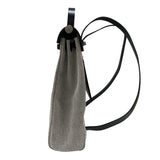 エルメス HERMES エールバッグジップアドPM Z刻 ブラック×ホワイト シルバー金具 トワル/ハンター レディース リュック デイパック