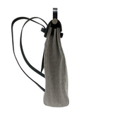 エルメス HERMES エールバッグジップアドPM Z刻 ブラック×ホワイト シルバー金具 トワル/ハンター レディース リュック デイパック