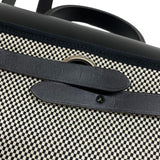 エルメス HERMES エールバッグジップアドPM Z刻 ブラック×ホワイト シルバー金具 トワル/ハンター レディース リュック デイパック