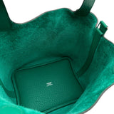 エルメス HERMES ピコタンロックPM Z刻 ヴェールヴェルティゴ シルバー金具 トリヨン レディース ハンドバッグ