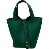 エルメス HERMES ピコタンロックPM Z刻 ヴェールヴェルティゴ シルバー金具 トリヨン レディース ハンドバッグ