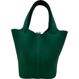 エルメス HERMES ピコタンロックPM Z刻 ヴェールヴェルティゴ シルバー金具 トリヨン レディース ハンドバッグ