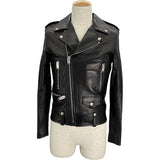 サンローラン SAINT LAURENT L01 ダブルレザーライダースジャケット 397290 ブラック レザー メンズ ライダースジャケット