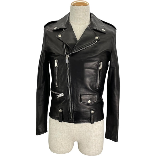 サンローラン SAINT LAURENT L01 ダブルレザーライダースジャケット