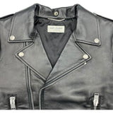 サンローラン SAINT LAURENT L01 ダブルレザーライダースジャケット 397290 ブラック レザー メンズ ライダースジャケット