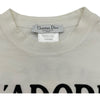 クリスチャン・ディオール Christian Dior JADORE ロゴプリントカットソー 1H12155031 ホワイト コットン レディース 長袖Ｔシャツ