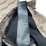 バレンシアガ BALENCIAGA BBロゴ 総柄デタッチャブルカーゴワイドパンツ 704423 ベージュ コットン メンズ カーゴパンツ