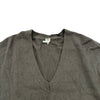 エルメス HERMES Vネックカシミヤニットセーター グリーン カシミヤ レディース セーター