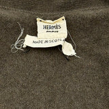 エルメス HERMES Vネックカシミヤニットセーター グリーン カシミヤ レディース セーター