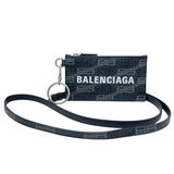 バレンシアガ BALENCIAGA ストラップコインケース 594548 ブラック グレインレザー ユニセックス その他小物