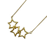 ティファニー TIFFANY＆CO トリプルスターネックレス ゴールド 750 ジュエリー