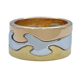 ジョージジェンセン フュージョンリング ゴールドxピンクゴールドxホワイトゴールド 750 ジュエリー