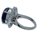 バイオレットスターサファイアリング プラチナ Pt900 ジュエリー