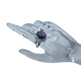 バイオレットスターサファイアリング プラチナ Pt900 ジュエリー