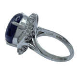 バイオレットスターサファイアリング プラチナ Pt900 ジュエリー