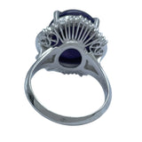 バイオレットスターサファイアリング プラチナ Pt900 ジュエリー