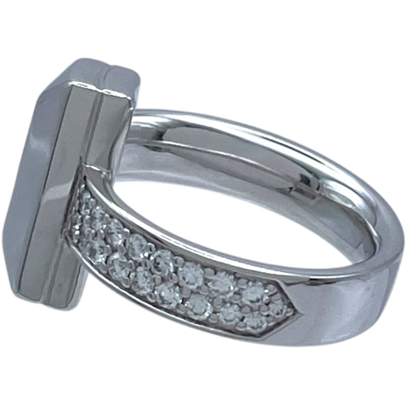 Tiffany & Co. ホワイトゴールドAu750 ティファニー TIFFANY＆CO Tワンリング ホワイトゴールド Au750
