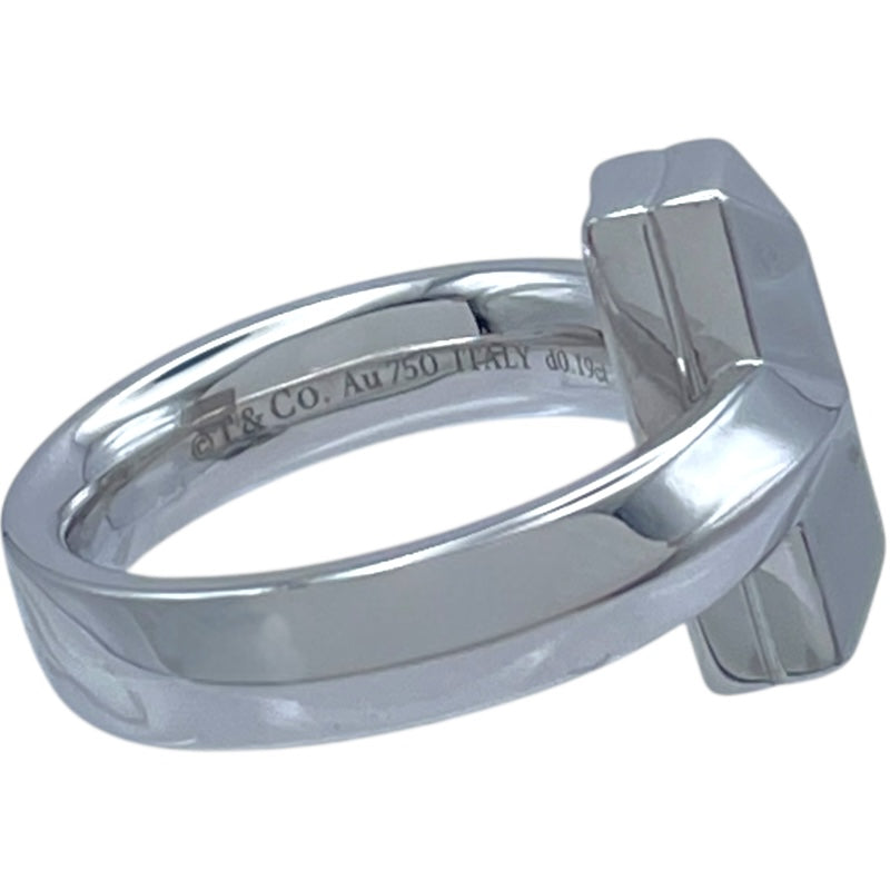 ティファニー TIFFANY＆CO Tワンリング ホワイトゴールド Au750