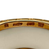 ブルガリ BVLGARI ビーゼロワンリング 4バンド (M) ピンクゴールド Au750 ホワイトセラミック ジュエリー