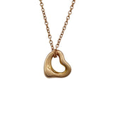 ティファニー TIFFANY＆CO オープンハートネックレスミニ ピンクゴールド Au750 ジュエリー