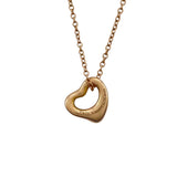 ティファニー TIFFANY＆CO オープンハートネックレスミニ ピンクゴールド Au750 ジュエリー