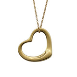 ティファニー TIFFANY＆CO オープンハートネックレス ゴールド 750 ジュエリー