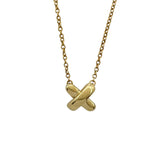 ティファニー TIFFANY＆CO クロスステッチネックレス ゴールド 750 ジュエリー