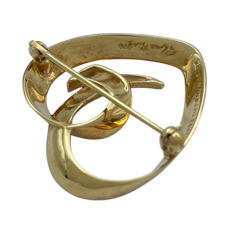 ティファニー TIFFANY＆CO オープンハートブローチ ゴールド 18K